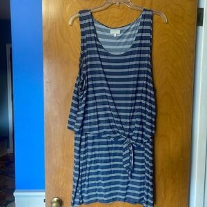 Lucky Brand Dress Striped XL